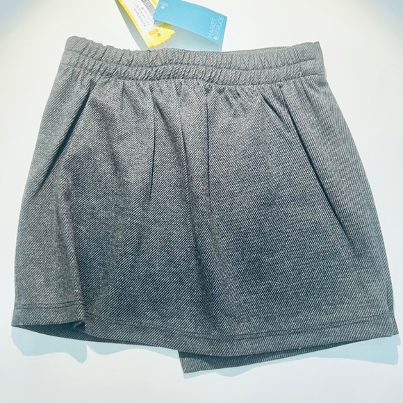 NWT Grey knit twill wrap skirt Size XS (4-5) - Picture 3 of 5